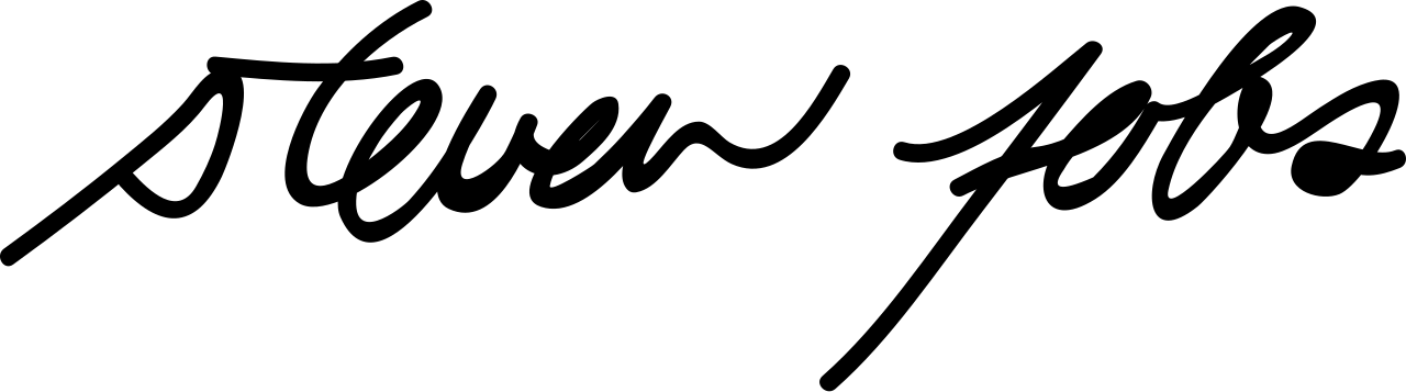 steve jobs signature.svg